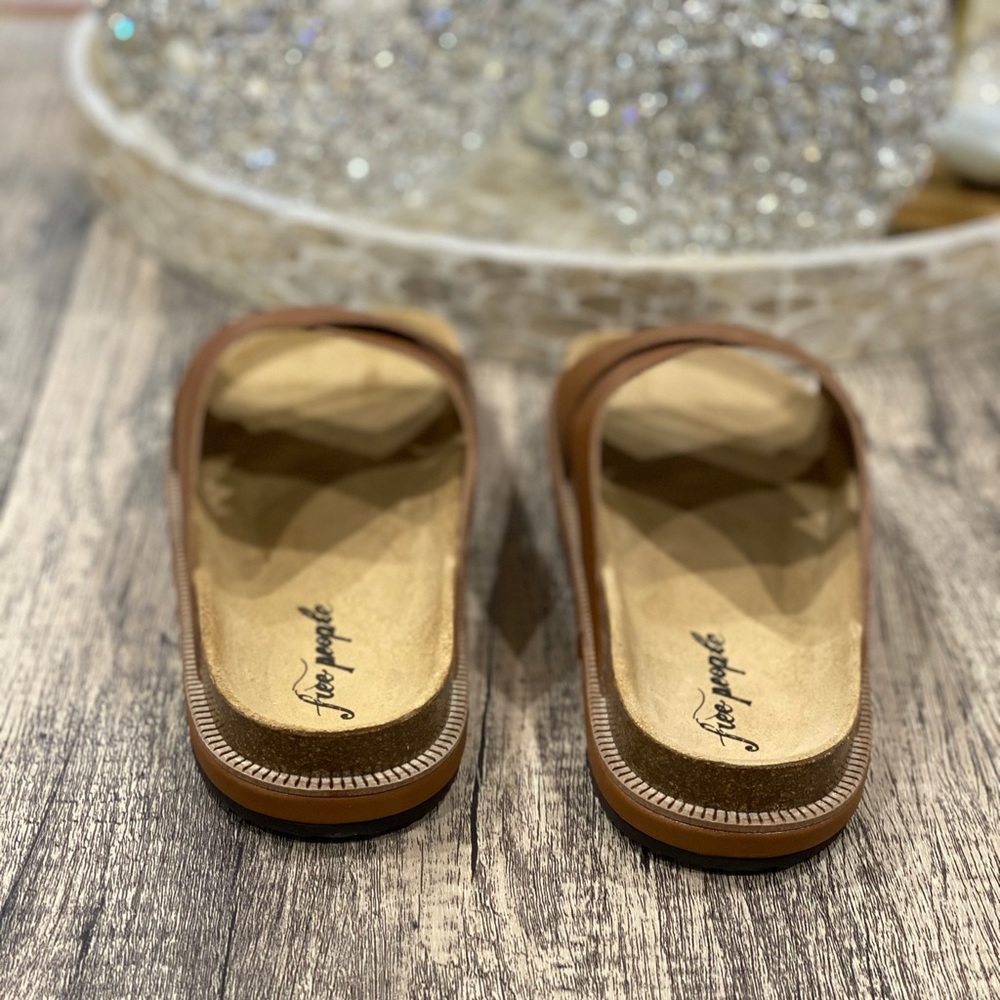 🆕 Free People Sidelines Flat Footbed Sandal - Picture 6 of 12